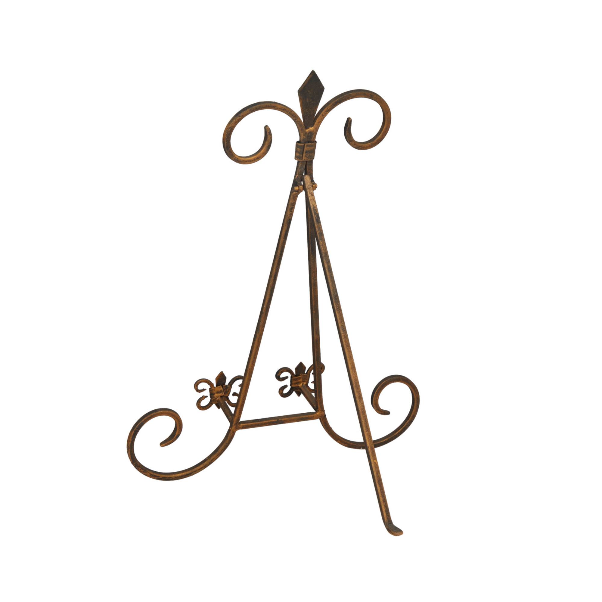 Gold Metal Traditional Easel, 12" x 11" x 15"